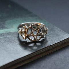 Bam Margera x Curaline Pentagram Rose Ring - Bam Margera Merchandise
